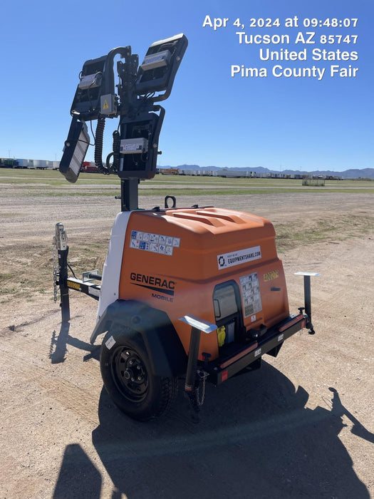 2024 Generac MLT2 Diesel, Flex Switch 120V Input, Powerzone Controller, 
(4) 320W LED Lights, 4kW Generator, 39.9 Gal Fuel Tank, 2" Ball, T3