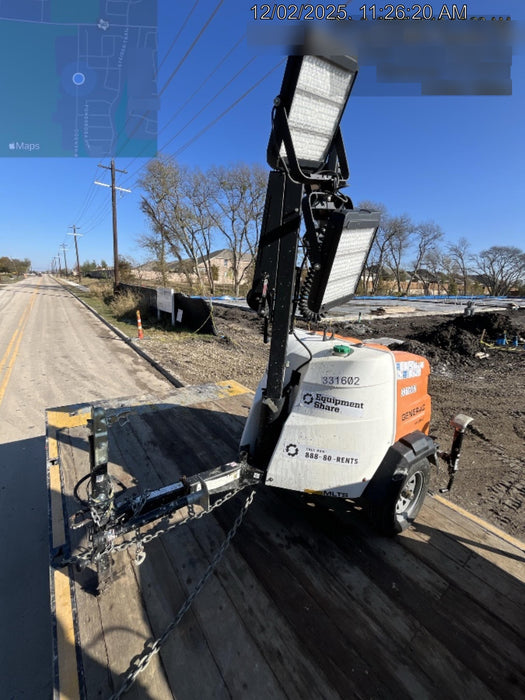 2023 Generac MLT2 Diesel, Flex Switch 120V Input, Powerzone Controller, (4) 320W LED Lights, 4kW Generator, 39.9 Gal Fuel Tank, 2" Ball, T3