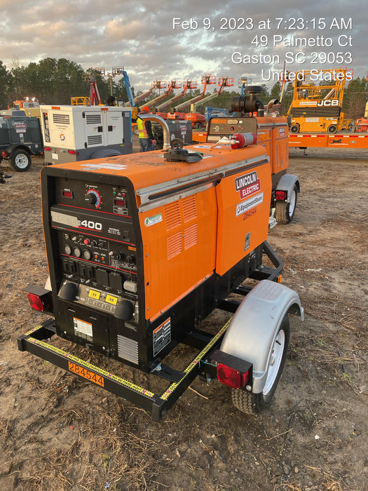 2022 Lincoln Electric LE400 Kubota V1505, Trlr, Cable Rack, Light Kit, ES Decals, T3