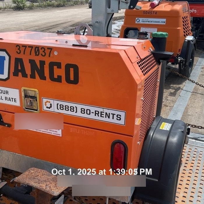 2023 Wanco WLTT-4MM4K Diesel, Deep Sea Controller, Shore Power Plug, Auto Start, (4) 350W LED Floodlights, 4kW Generator, 60 Gal Fuel Tank, 2" Ball, T3