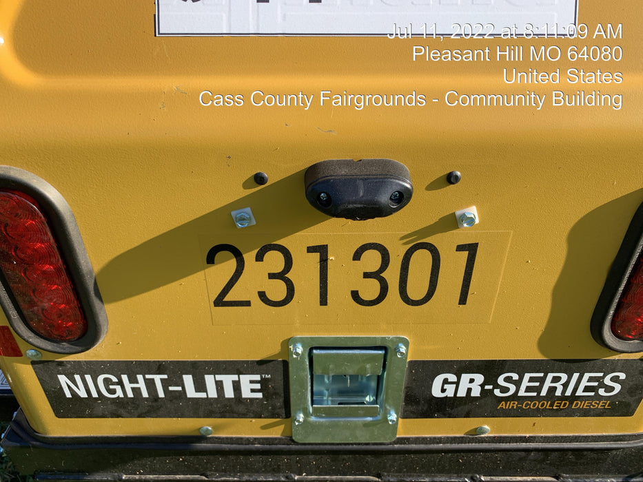 2022 Allmand NLV3GR (4) LED Light Fixture 350W, 23' Vertical Mast, 3kW Prime, Towable, Deep Sea L401, Leveling Jacks, Yanmar T4F 5.8hp