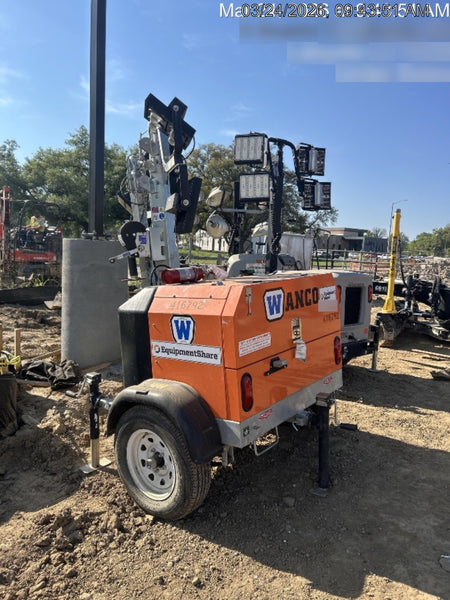 2024 Wanco WLTT-4MM4K Diesel, Deep Sea Controller, Shore Power Plug, Auto Start, (4) 350W LED Floodlights, 4kW Generator, 60 Gal Fuel Tank, 2" Ball, T3