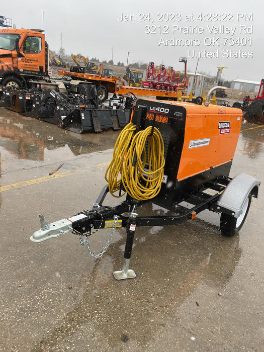 2022 Lincoln Electric LE400 Kubota V1505, Trlr, Cable Rack, Light Kit, ES Decals, T3