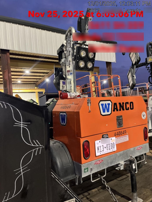 2024 Wanco WLTT-4MM4K Diesel, Deep Sea Controller, Shore Power Plug, Auto Start, (4) 350W LED Floodlights, 4kW Generator, 60 Gal Fuel Tank, 2" Ball, T3