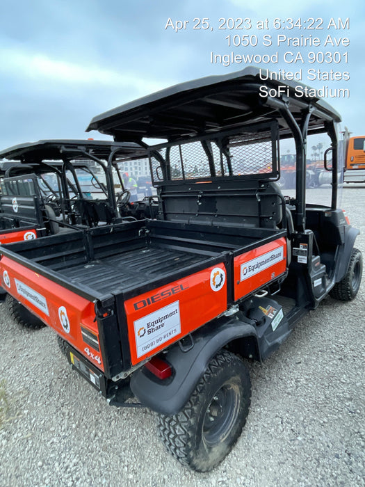 2022 Kubota RTV-X1140W-H Plastic Canopy, Windshield Acrylic Clear, LED Strobe Light, Wire Harness Kit, Back up Alarm