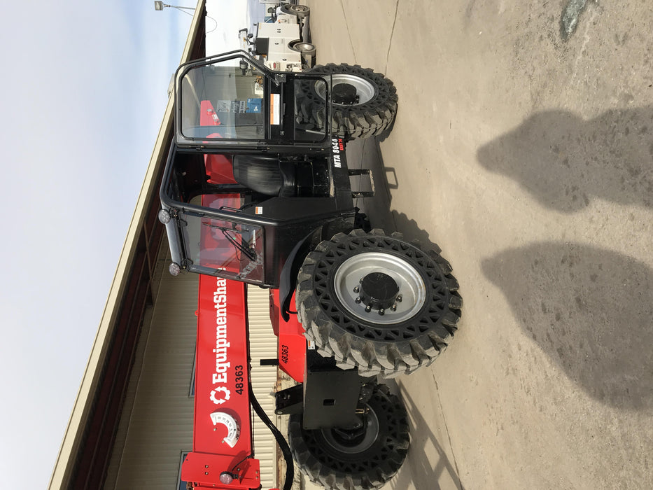 2020 Manitou MTA8044 74hp T4F, Cab/Heat/Air, Cab and Boom LED work lights, Auxiliary Hydraulics, Solid Tires, Amber strobe, Lift Hook w/66" Carriage, 60" Forks