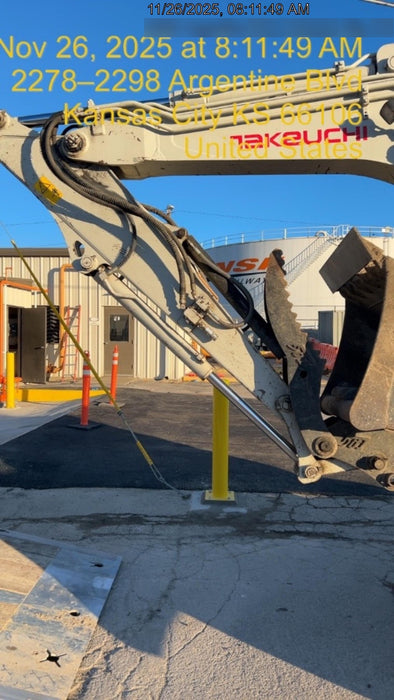 2019 Takeuchi TB290 Cab, AC, Rubber Tracks, Dozer Blade, Travel Alarm, Control Pattern Change Valve, Auxiliary Hydraulics w/18" Quick Coupler Bucket with teeth, 6.2 cu. ft. capacity/24" Quick Coupler Bucket with teeth, 8.6 cu. ft. capacity/36" Quick Coupler Bucket with teeth, 13.4 cu. ft. capacity, Quick Coupler, Hydraulic Thumb Installed