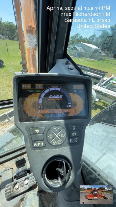 2018 Case CX80C CLOSED CAB, A/C, RUBBER TRACKS PADS, 7'-2" ARM