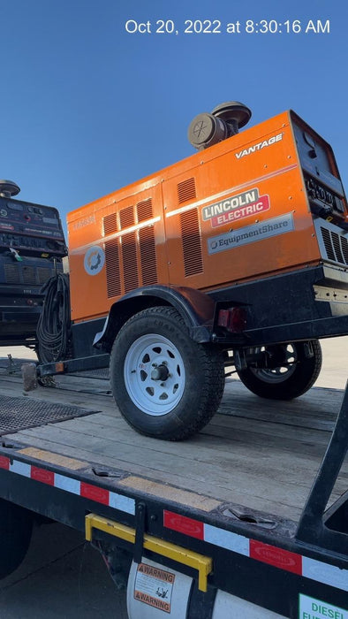 2021 Lincoln Electric Vantage 549X Ready Pak 3, ORANGE (includes trailer, cable rack, fender light kit)