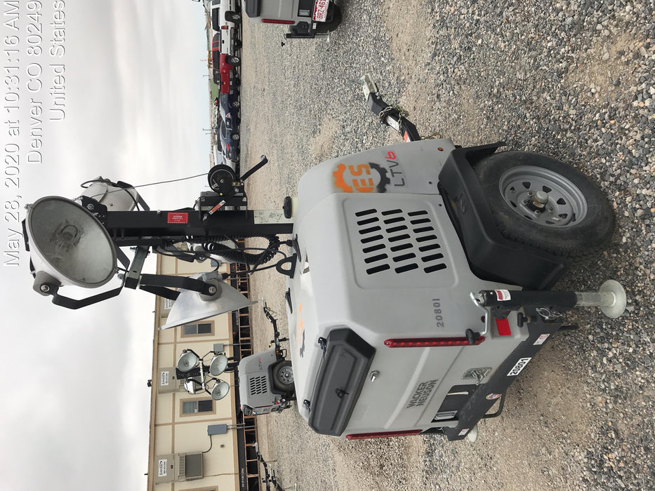 2018 Wacker Neuson LTV6L-MH Wacker Neuson LTV6L Mobile Light Tower w/Fuel Level Sensor Installed