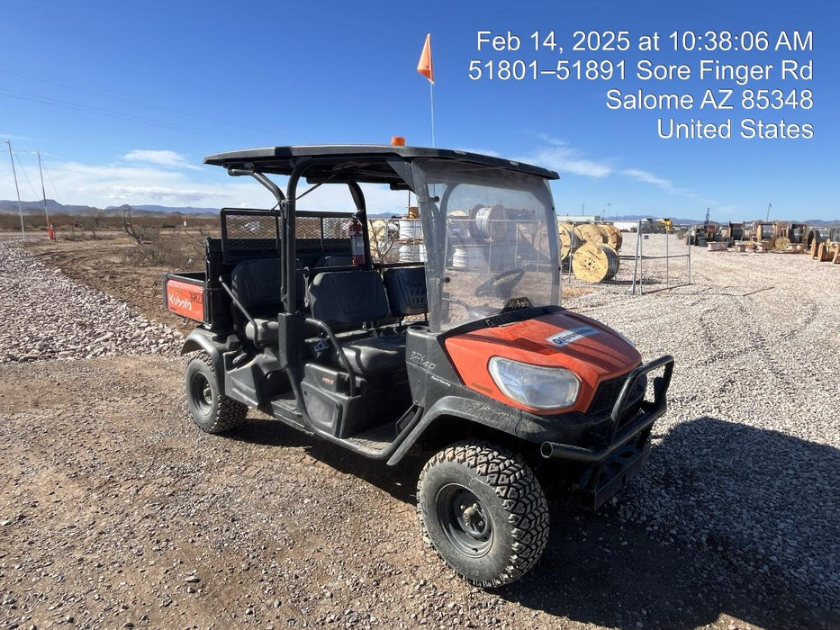 2023 Kubota RTV-X1140W-H 4WD, LED Strobe, Windshield Acrylic Clear, Plastic Canopy, Wire Harness Kit, Backup Alarm