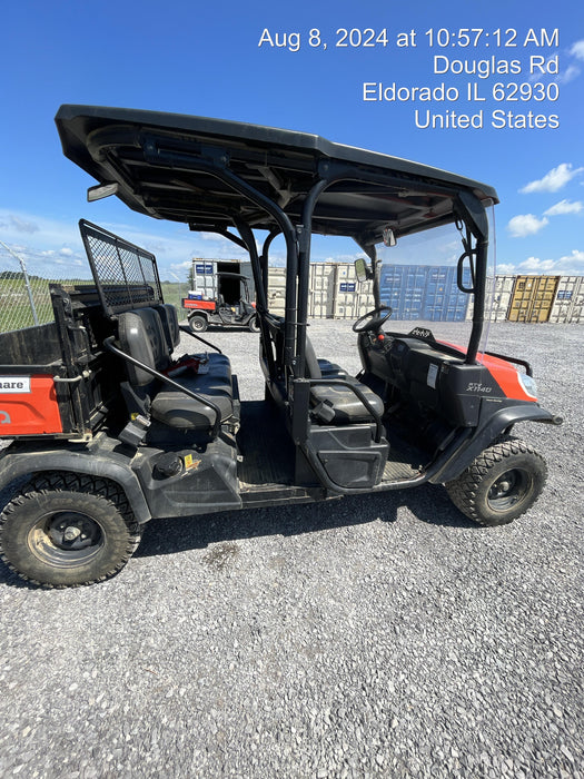 2022 Kubota RTV-X1140W-H Plastic Canopy, Windshield Acrylic Clear, LED Strobe Light, Wire Harness Kit, Back up Alarm