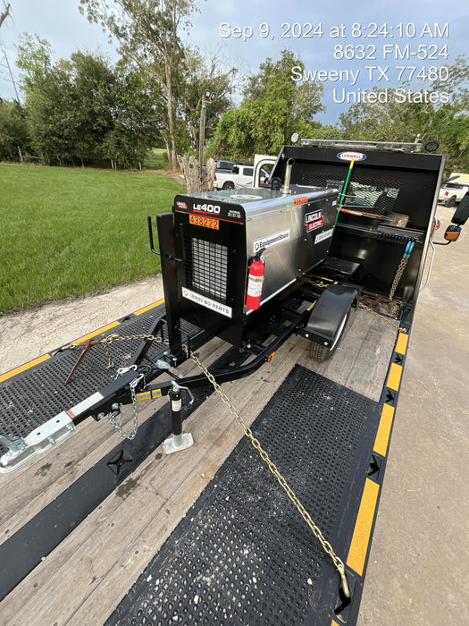 2024 Lincoln Electric LE400 Kubota V1505, Trlr, Cable Rack, Light Kit, ES Decals, T3