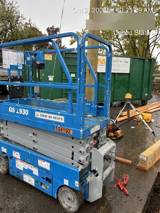 2020 Genie GS-1930 Standard Machine, 800W Inverter