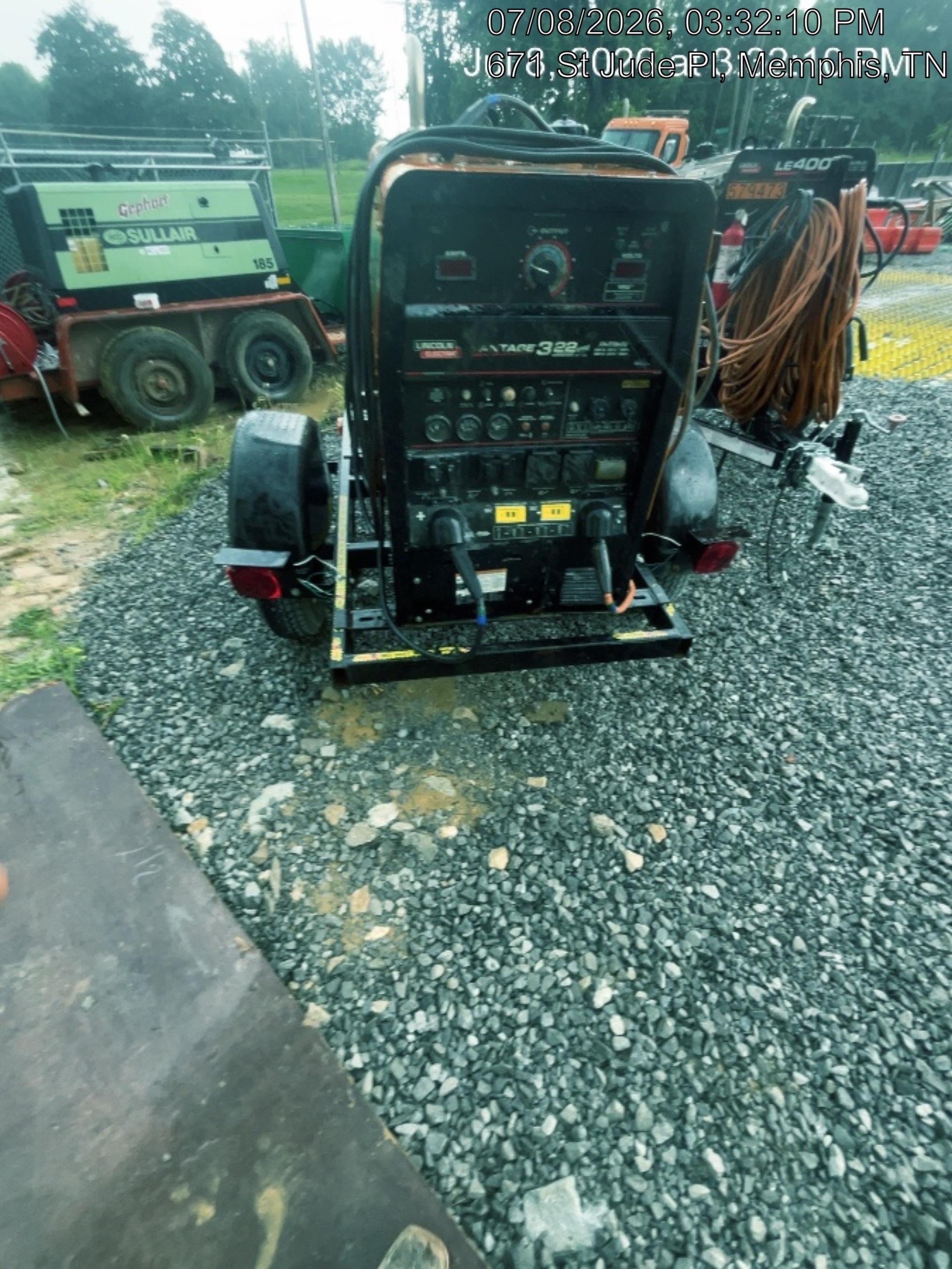 2021 Lincoln Electric Vantage 322 Vantage 322 Ready Pak 3 w/ Decals, ORANGE (includes trailer, cable rack, fender light kit) NO Telematics