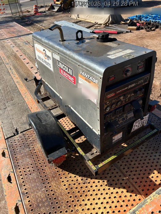 Lincoln Electric Vantage 322 Lincoln Vantage 322 Welder Ready Pak 3 - Vantage 322, Trailer