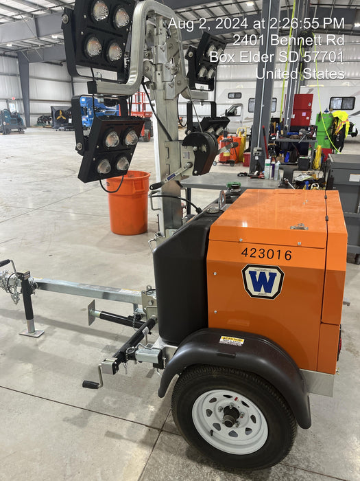 2024 Wanco WLTT-4MM4K Diesel, Deep Sea Controller, Shore Power Plug, Auto Start, (4) 350W LED Floodlights, 4kW Generator, 60 Gal Fuel Tank, 2" Ball, T3