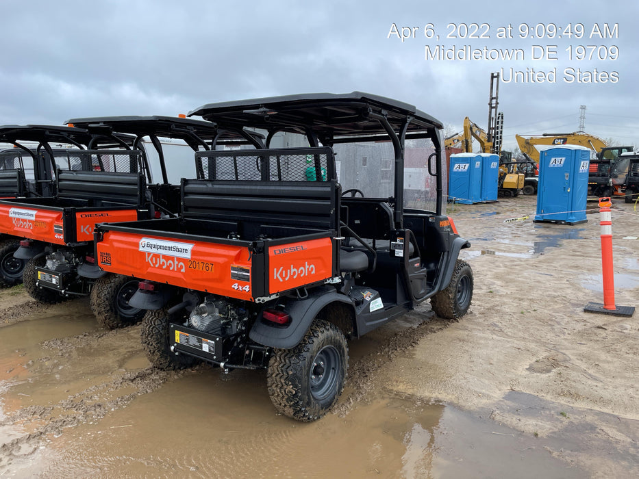 2022 Kubota RTV-X1140W-H Plastic Canopy, Windshield Acrylic Clear, LED Strobe Light, Wire Harness Kit, Back up Alarm