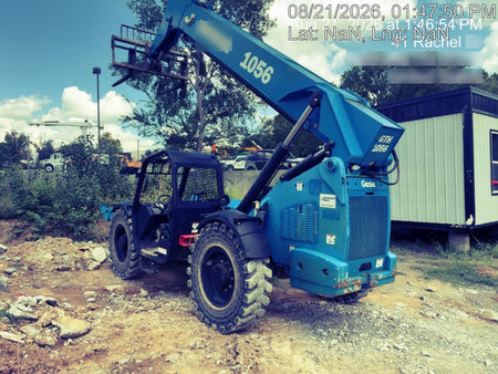 2018 Genie GTH-1056 Genie GTH-1056 w/ROPS, Work Lights, Solid Tires, RH Cab Mesh, Beacon, 60" Carriage and Forks