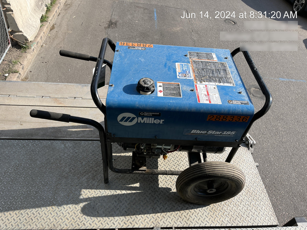 2023 Miller Electric Blue Star 185 Engine Driven Welder, Electric Start, 13 hp, Gas, 6,500 W Peak 907664