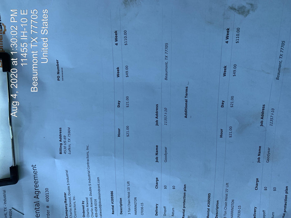 2020 HARRINGTON CF030-15