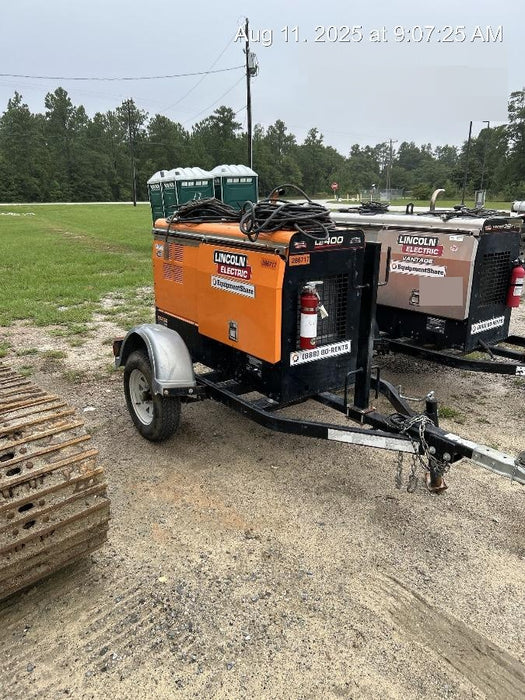 2022 Lincoln Electric LE400 Kubota V1505, Trlr, Cable Rack, Light Kit, ES Decals, T3