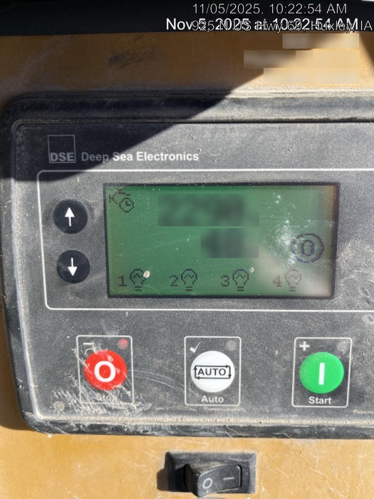 2022 Allmand NLV3GR (4) LED Light Fixture 350W, 23' Vertical Mast, 3kW Prime, Towable, Deep Sea L401, Leveling Jacks, Yanmar T4F 5.8hp