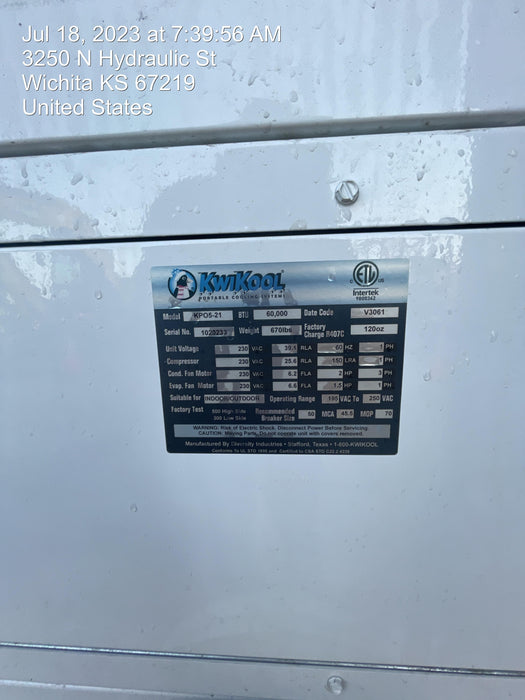 2022 KWIKOOL KPO5-21