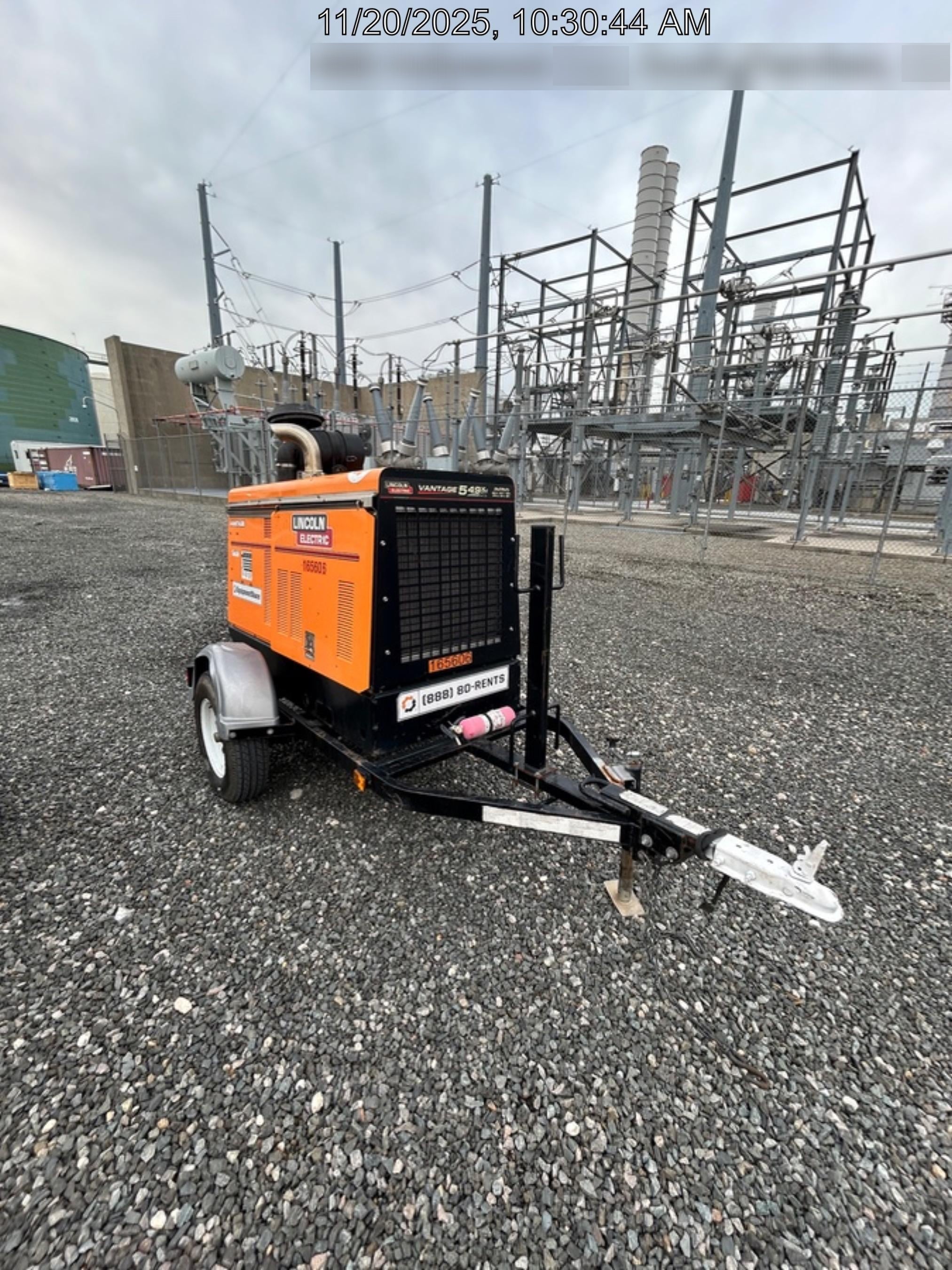 2021 Lincoln Electric Vantage 549X Ready Pak 3, ORANGE (includes trailer, cable rack, fender light kit)