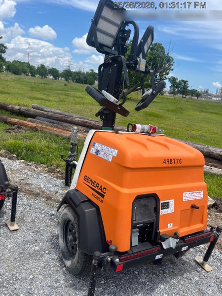 2025 Generac MLTS-4 Diesel, Mitsubishi L2E, 7.1 hp @1800 rpm, Flex Switch 120V Input, Powerzone Controller, (4) 320W LED Lights, 4kW Generator, 39.9 Gal Fuel Tank, 2" Ball
