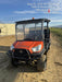 2022 Kubota RTV-X1140W-H Plastic Canopy, Windshield Acrylic Clear, LED Strobe Light, Wire Harness Kit, Back up Alarm
