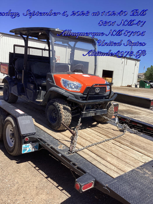 2022 Kubota RTV-X1140W-H Plastic Canopy, Windshield Acrylic Clear, LED Strobe Light, Wire Harness Kit, Back up Alarm