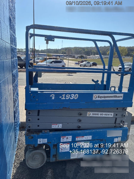 2019 Genie GS-1930 Fixed Rails with Chain Entry