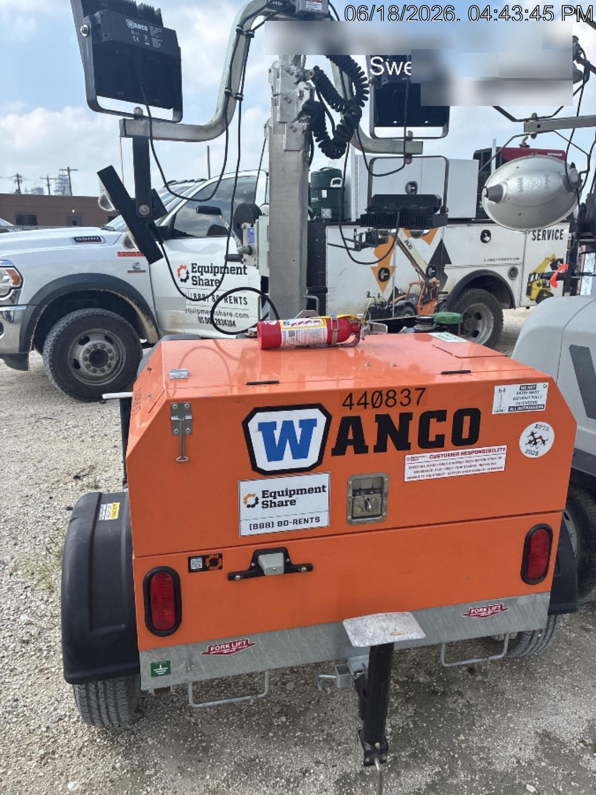 2024 Wanco WLTT-4MM4K Diesel, Deep Sea Controller, Shore Power Plug, Auto Start, (4) 350W LED Floodlights, 4kW Generator, 60 Gal Fuel Tank, 2" Ball, T3