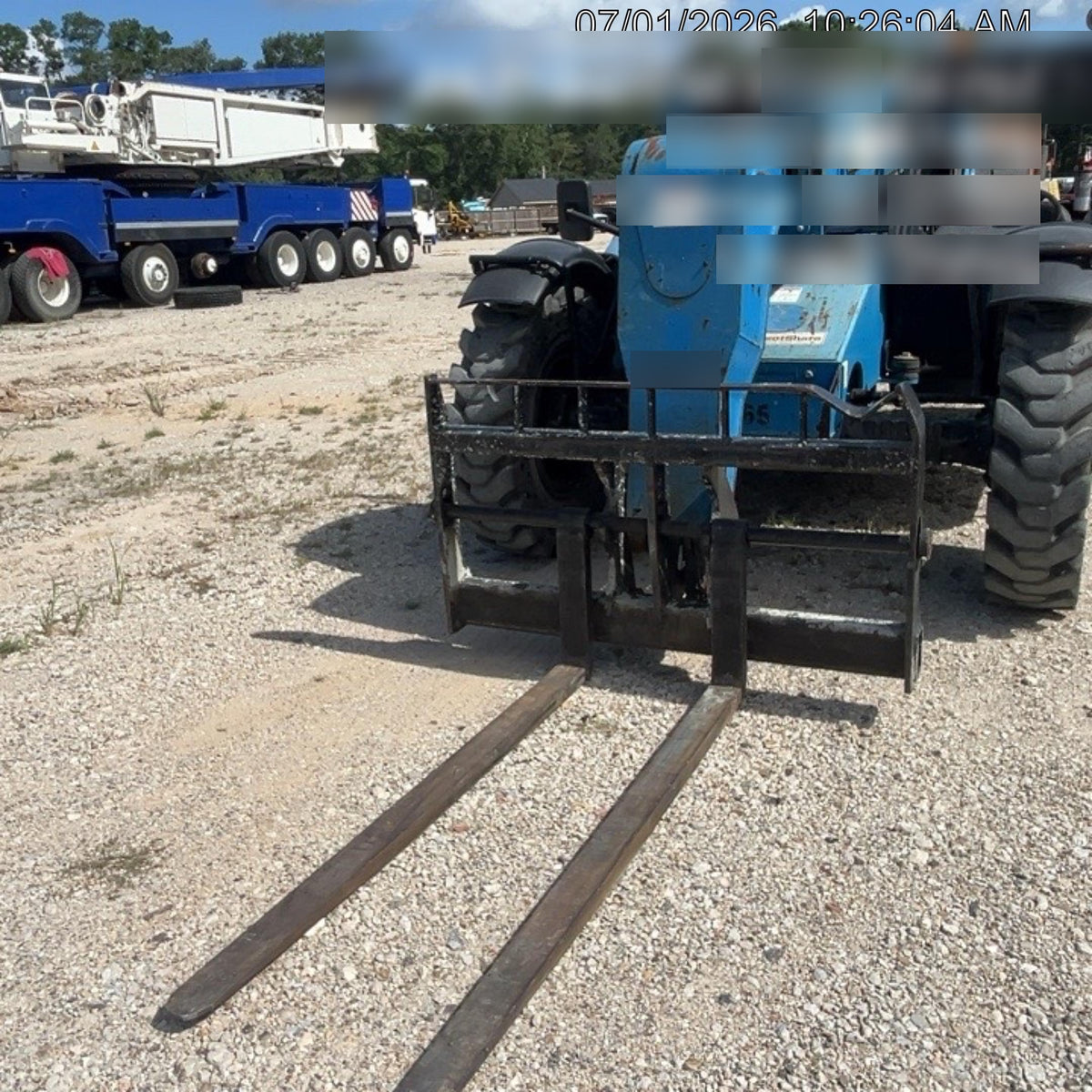 2018 Genie GTH-844 Genie GTH-844 w/ROPS, Work Lights, Solid Tires, RH Cab Mesh, Beacon, 60" Carriage and Forks