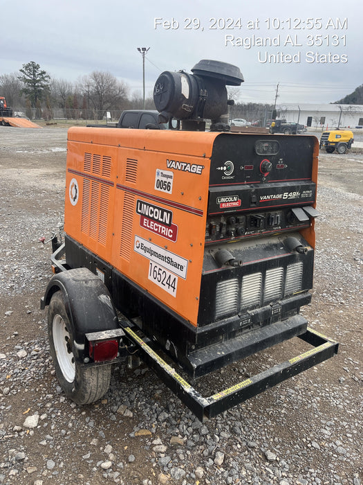 2021 Lincoln Electric Vantage 549X Ready Pak 3, ORANGE (includes trailer, cable rack, fender light kit)