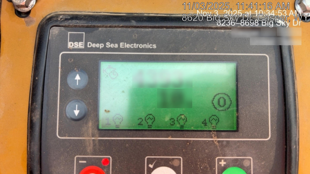 2022 Allmand NLV3GR (4) LED Light Fixture 350W, 23' Vertical Mast, 3kW Prime, Towable, ES Decals, T3 no