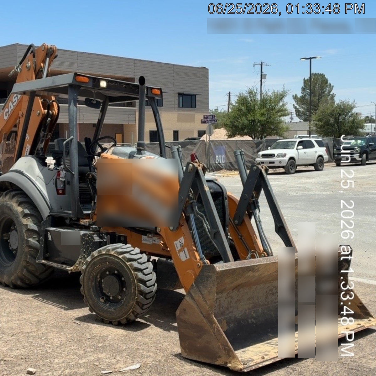 2019 Case 580N EP Canopy, 4WD, GP Front Bucket, Standard Stick, 1 Way Aux Hydraulics, ISO Controls