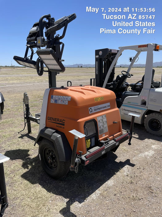 2024 Generac MLT2 Diesel, Flex Switch 120V Input, Powerzone Controller, 
(4) 320W LED Lights, 4kW Generator, 39.9 Gal Fuel Tank, 2" Ball, T3