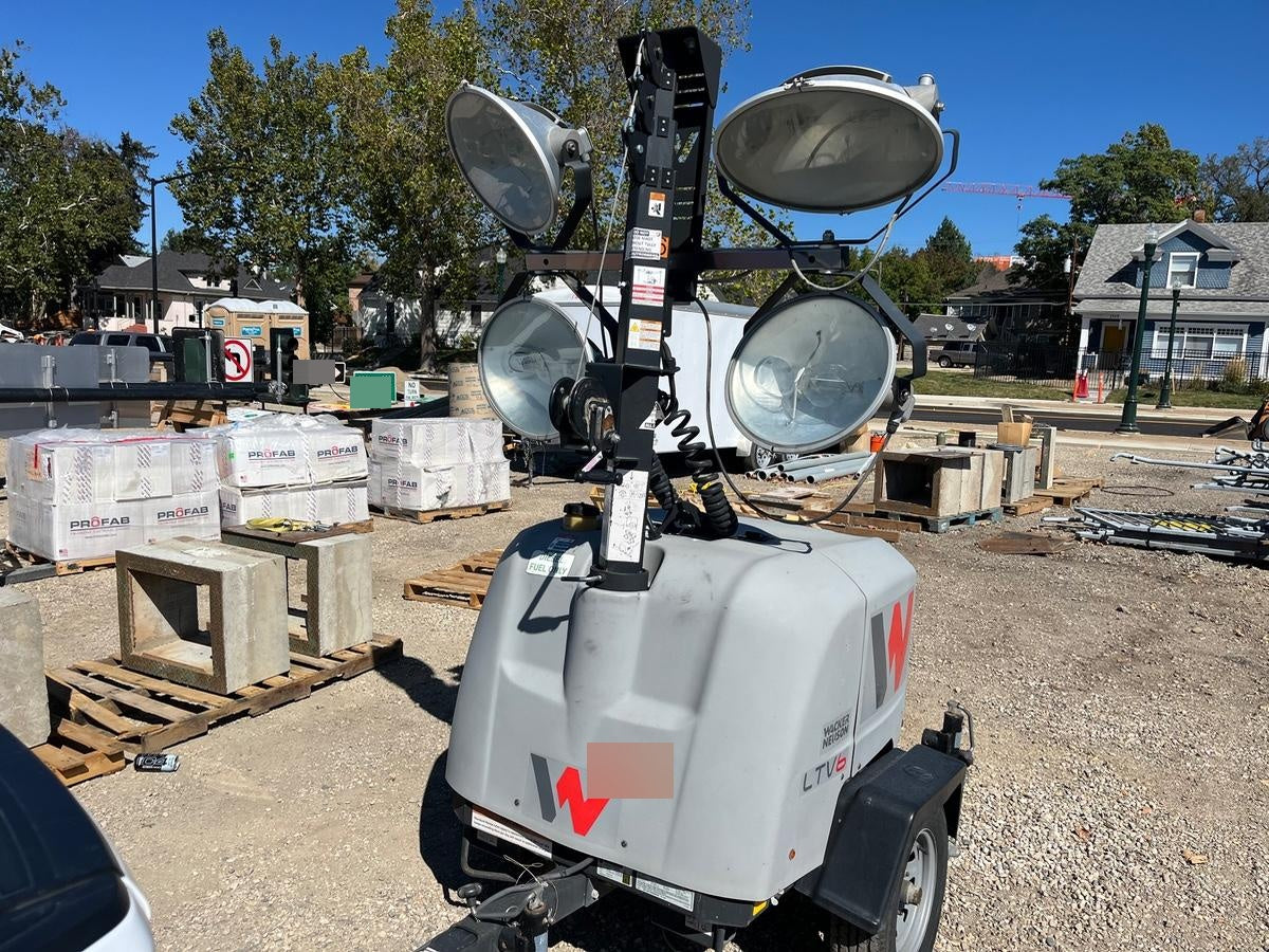 2019 Wacker Neuson LTV6L-MH Mobile Light Tower w/Fuel Level Sensor Installed
