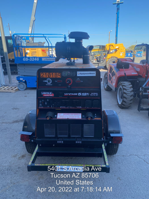 2022 Lincoln Electric Vantage 549X VANTAGE 549X READY-PAK 3