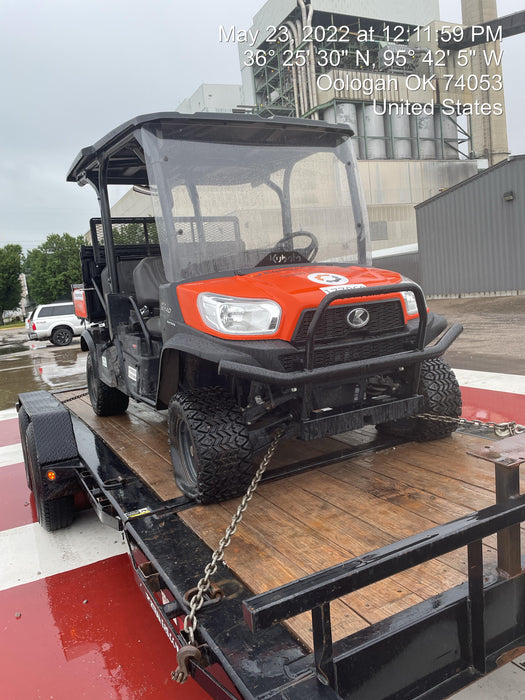 2022 Kubota RTV-X1140W-H Plastic Canopy, Windshield Acrylic Clear, LED Strobe Light, Wire Harness Kit, Back up Alarm