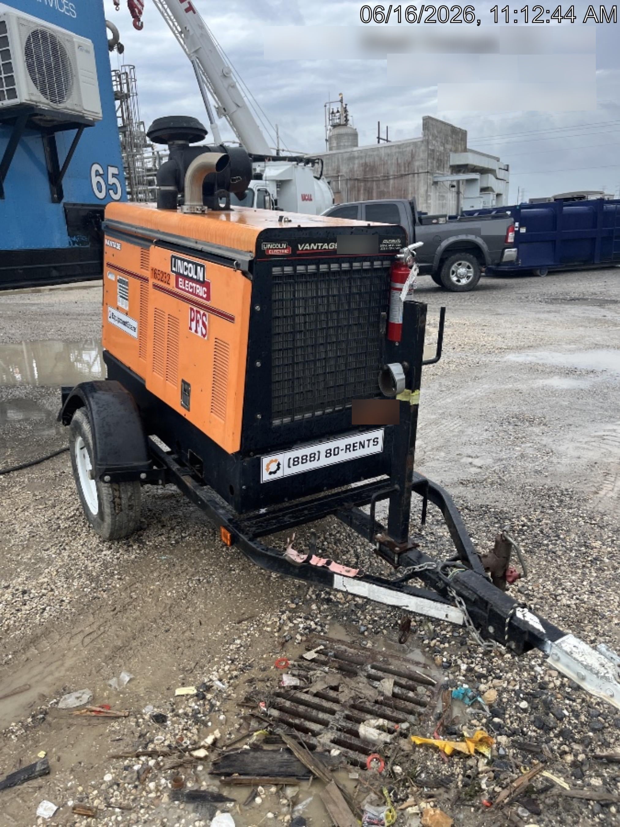 2021 Lincoln Electric Vantage 549X Ready Pak 3, ORANGE (includes trailer, cable rack, fender light kit)