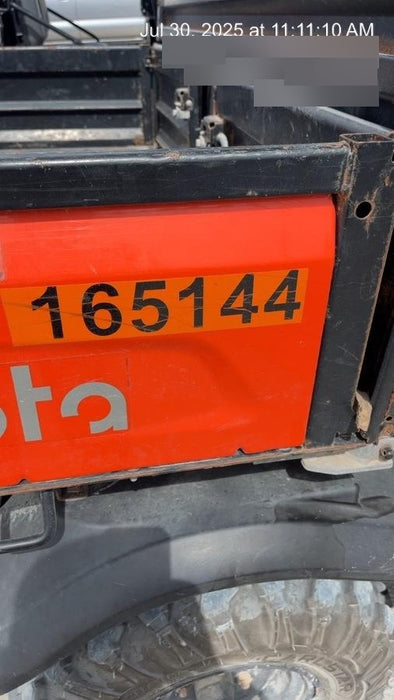 2021 Kubota RTV-X1140W-H Plastic Canopy, Windshield Acrylic Clear, LED Strobe Light, Wire Harness Kit, Back up Alarm