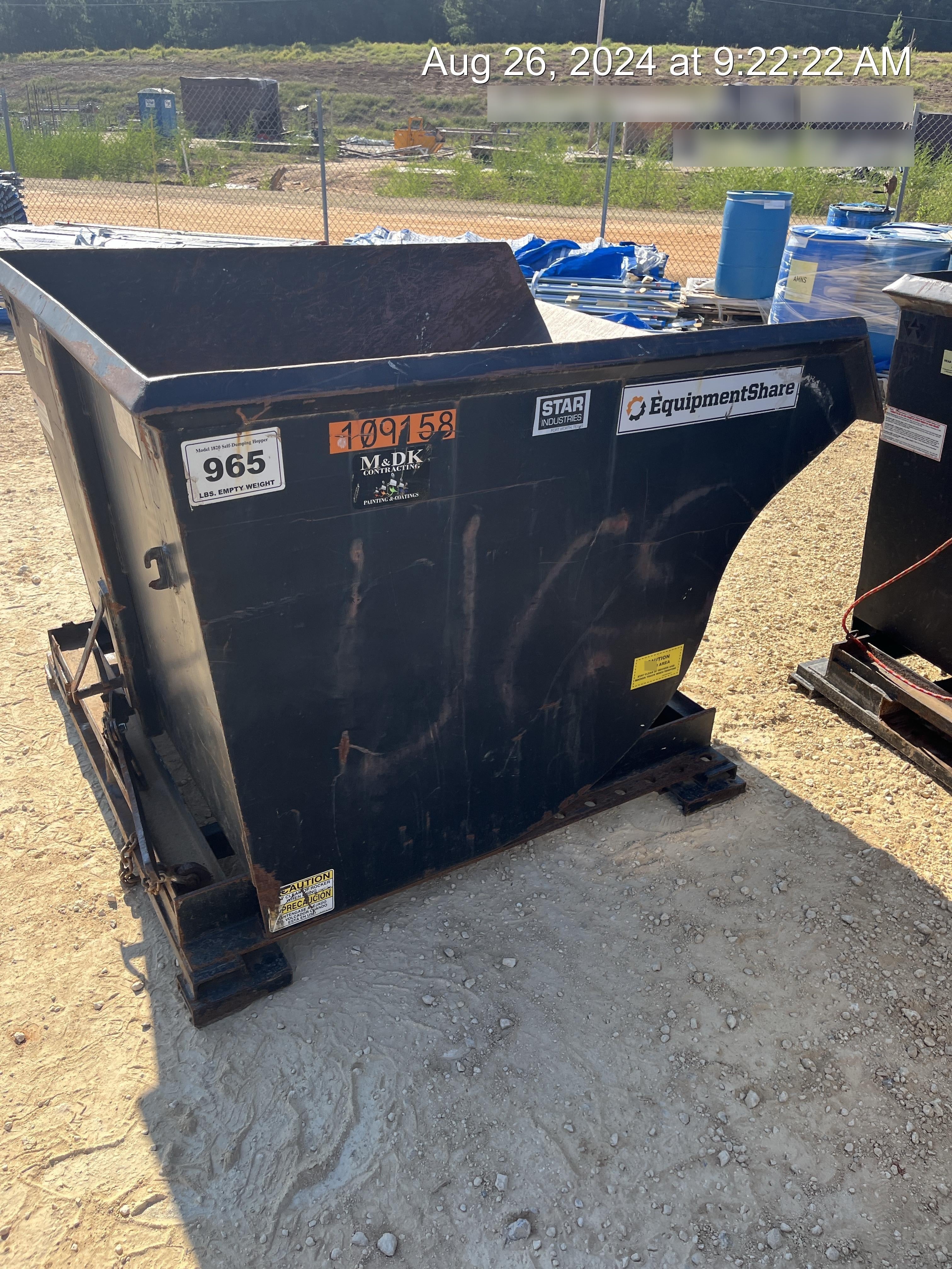 2020 STAR INDUSTRIES M-1820 - Self-Dump Hopper