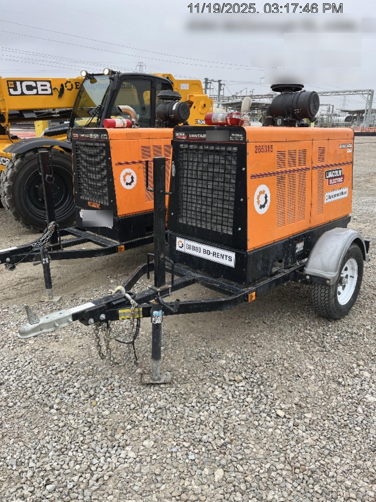 2022 Lincoln Electric Vantage 549X Crosslink Technology, Trailer Mounted, ES Decals, T3