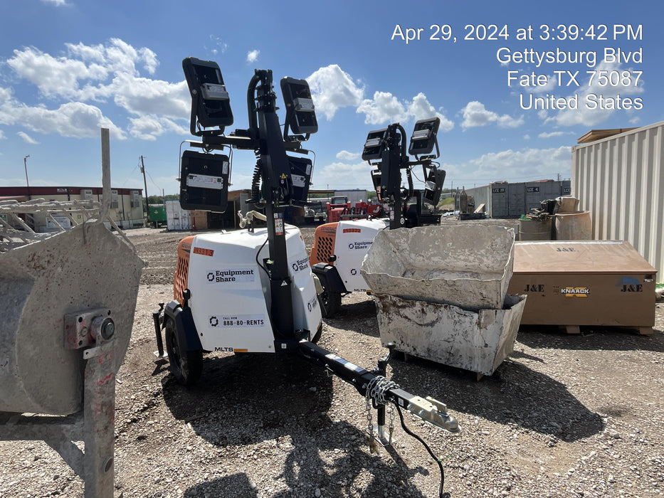 2024 Generac MLT2 Diesel, Flex Switch 120V Input, Powerzone Controller, 
(4) 320W LED Lights, 4kW Generator, 39.9 Gal Fuel Tank, 2" Ball, T3