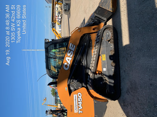 2020 Case TV450 761042 E-H Controls, 761031 ISO/H 2-Speed Controls, 761035 Performance Package Front Electric, 761206 Hydraulic Coupler, 761045 Cab Heat/AC, 761062 Air Ride Seat, 761201 HD Light Package, 761048 Engine Block Heater, 8500147 450mm (17.7 in.) 78" OTW Tracks