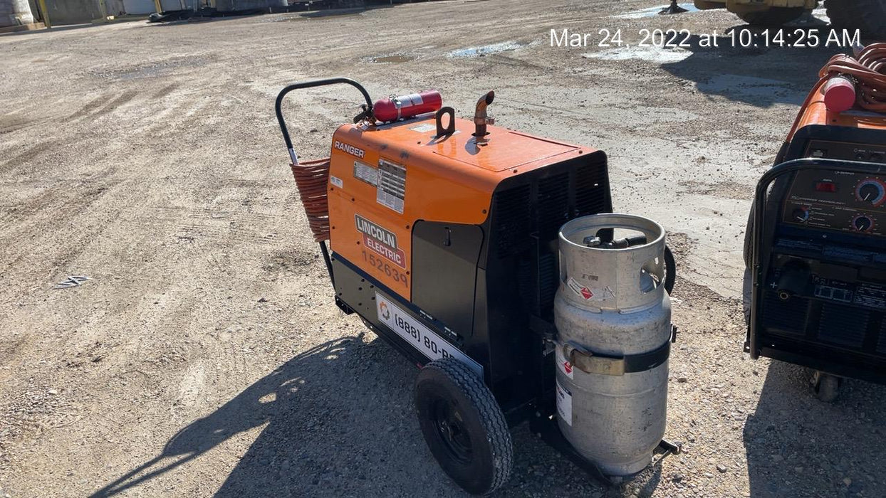 2021 Lincoln Electric Ranger 305 LPG LPG One-Pak (includes undercarriage, tank holder & tank strap) ORANGE