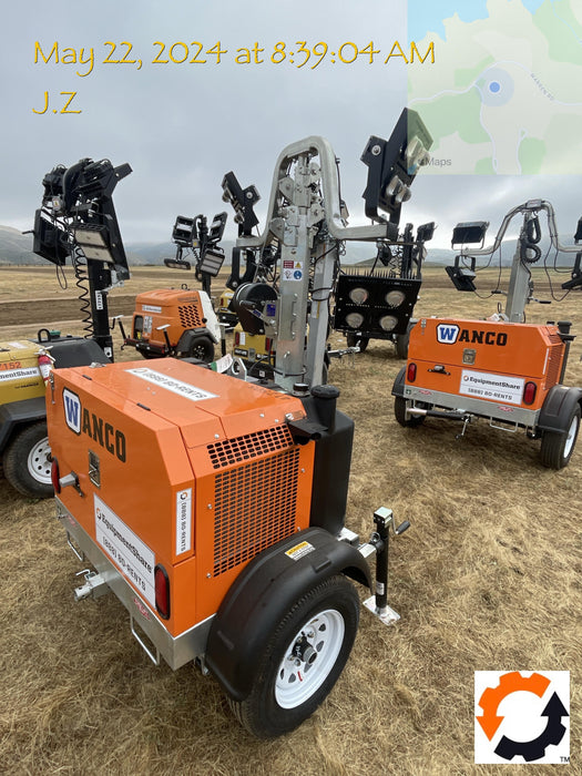 2024 Wanco WLTT-4MM4K Diesel, Deep Sea Controller, Shore Power Plug, Auto Start, (4) 350W LED Floodlights, 4kW Generator, 60 Gal Fuel Tank, 2" Ball, T3